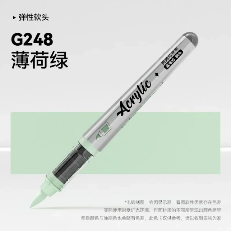 1 PC 84 Colors Acrylic Paint Pens Markers Brush Tip Paint Markers For Rock Painting Christmas School Art Supplies Stationery