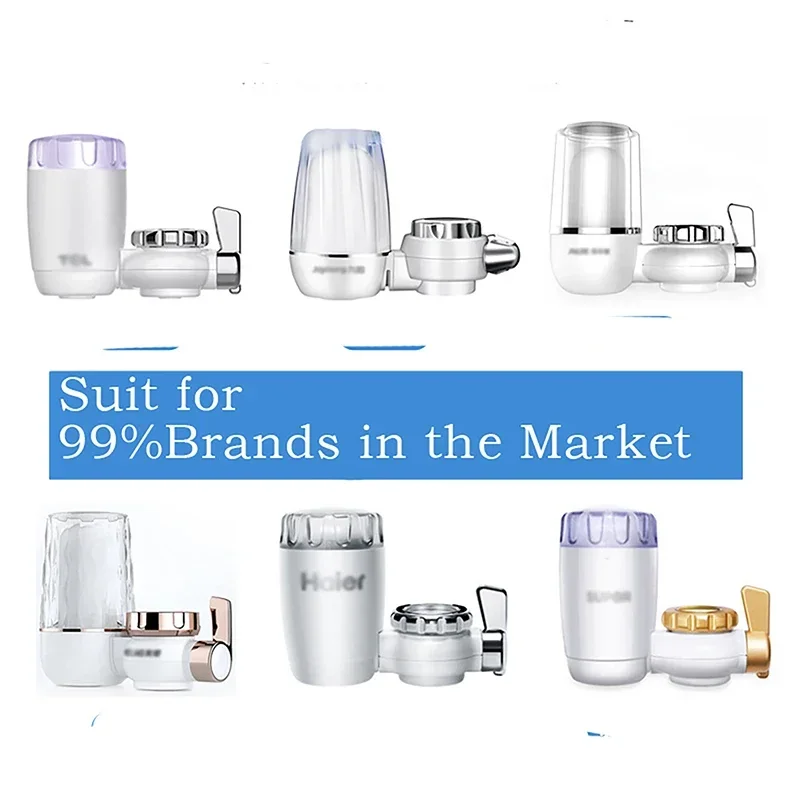Faucet Water Filter Activated Carbon Replaceable Tap Water Filter Cartridges Kitchen Faucet Tap Purifier Ceramic Element