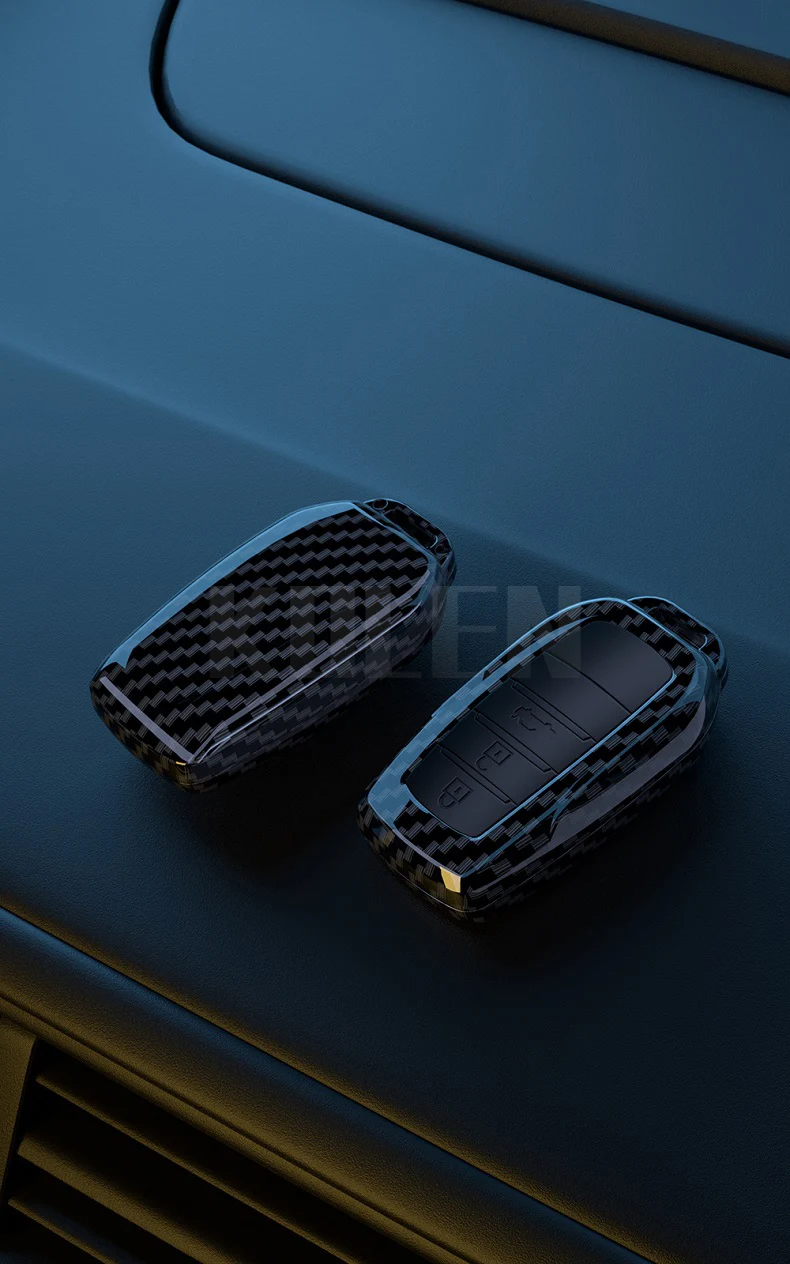 Abs Kohle faser Auto Flip Key Fall Abdeckung für Toyota Siena Rav4 Krone Hilux Fortuner Camry Land Cruiser Prado Venza Zubehör – Detail 3