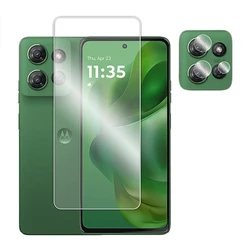 Premium Full Glue Clear Screen Protector with Tempered Glass and Lens Film for Moto G 2025 (1 Glass and 1 Lens)