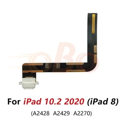 Universal USB Dock Connector Charging Port Flex Cable - High - Quality Repair Component (iPad 10.2 2020 - White)