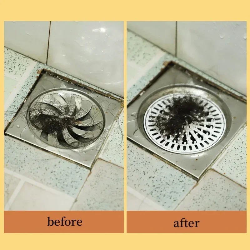 Couvercle De Drain De Douche, Attrape-Cheveux En Silicone, Siphon De