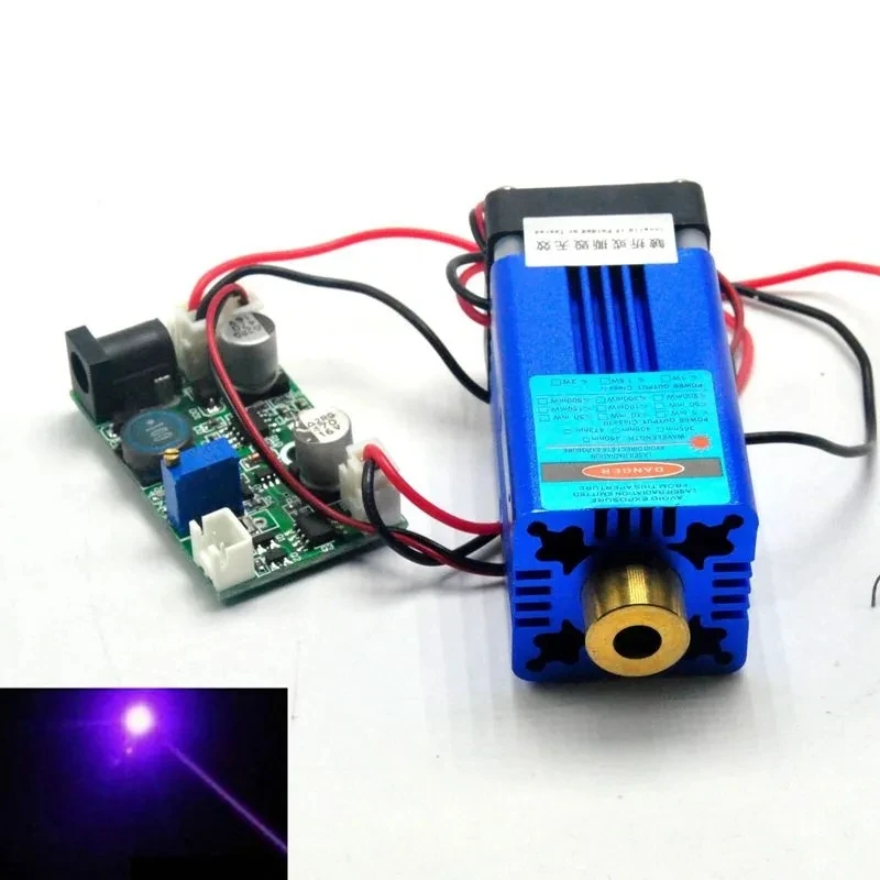 12V 405nm 150mw/300mw/400mW Violet Blue Laser Module W/ TTL & Fan Cooling Stage Lights industrial 650nm 10mw 50mw 100mw 150mw 200mw red laser locator module line beam wood cutting lights w 5v power adapter