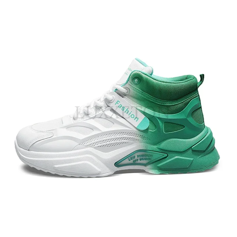 

Gradient Men Sneakers Breathable Mesh Running Shoes 2023 Fashion Comfortable Lace Up Casual Men Vulcanized Shoes Male Sneakers
