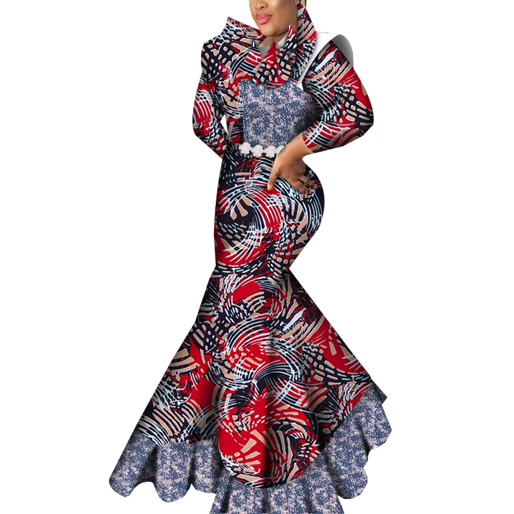 Fashion Ankara Dresses for Women Evening Party Long Robe