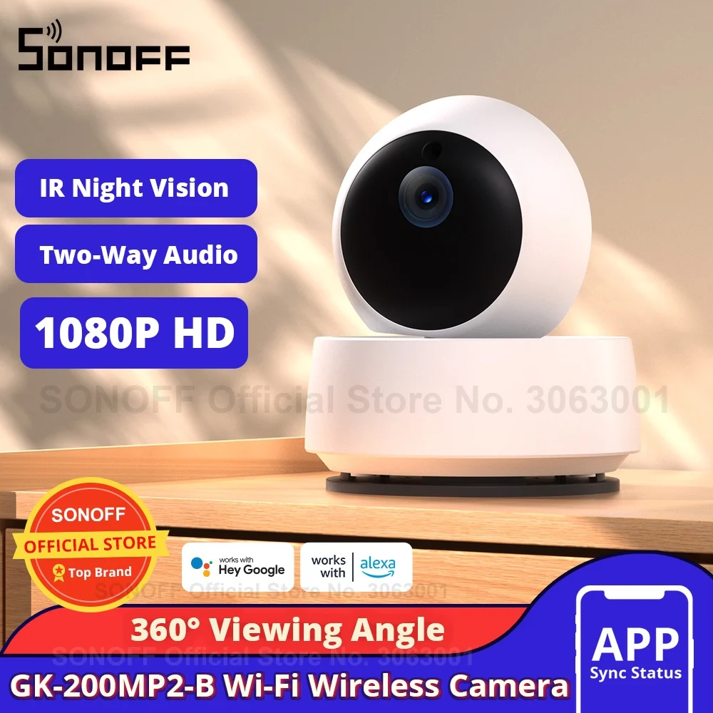 SONOFF 1080P HD Mini Wifi Camera Smart Wireless IP Camera 360 IR Night Vision Baby Monitor Surveillance Cameras smart security camera