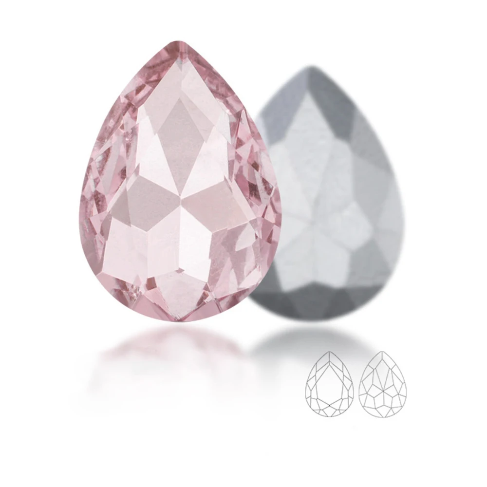 Hochwertige Kristall Wasser tropfen Teardrop Glas Strass für Kleidungs stück Handwerk Charme Schmuck 3D Nagel kunst DIY Schmuck Zubehör – Detail 7