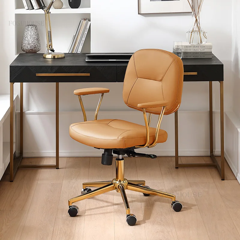 

Luxury Lift Swivel Office Chairs Armchair Backrest Nordic Creative Office Chair Minimalist Computer Sillon Oficina Furniture