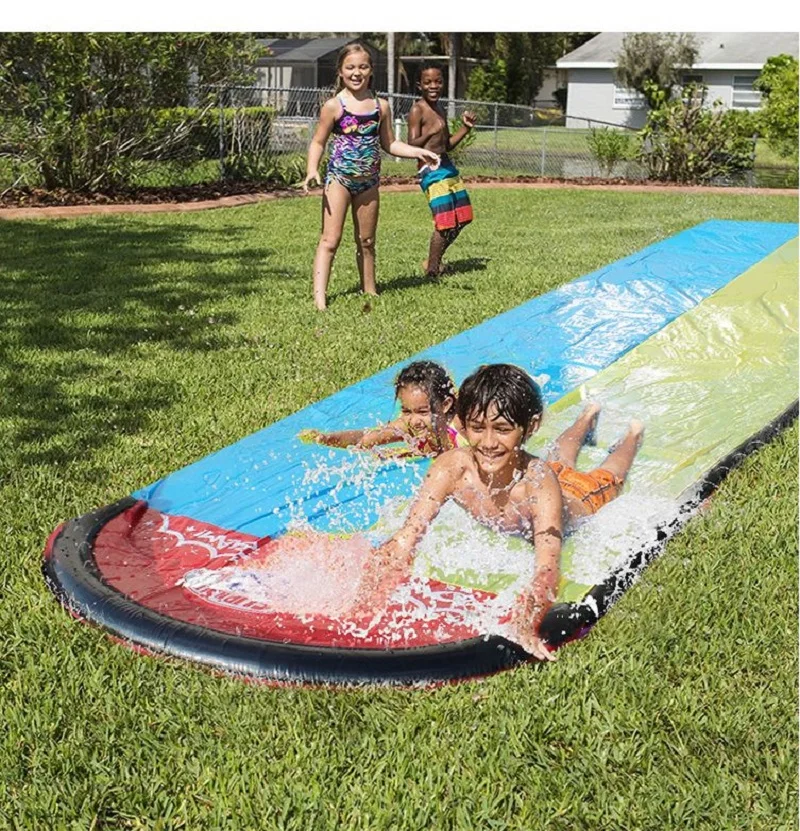 Inflatable Lawn Water Slide Waterslides Water Toy With Sprinkler for Backyard Outdoor Slip Slide Pad Summer Toys for Kids inflatable water slide