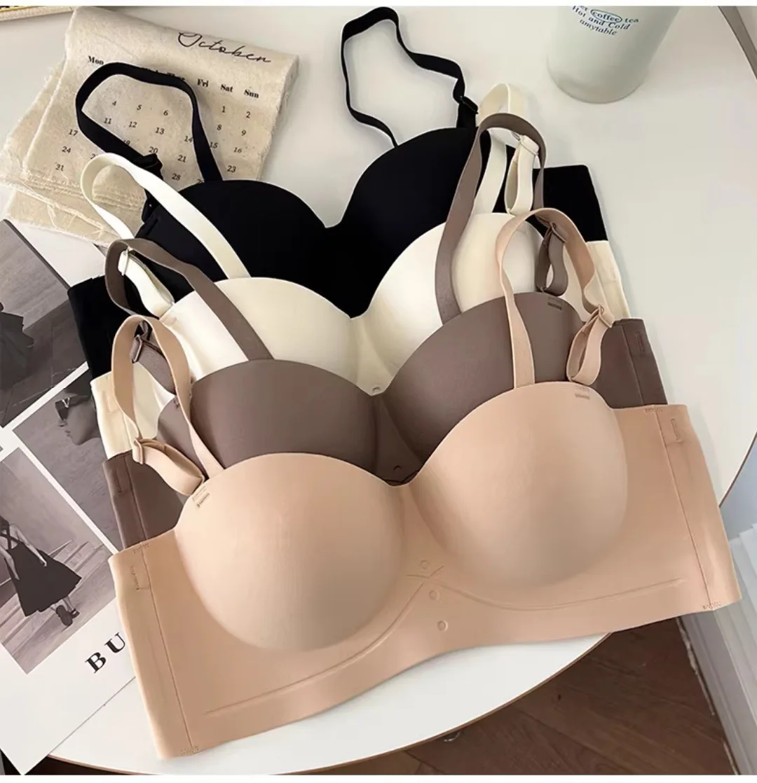 

Half Cup Underwear: Women Gather Small Chest, Show Enlarged Thickening, No Steel Rim, Wrapped Breast, Sexy Bra