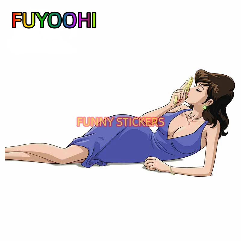 Fuyoohi Lupin Iii Personality Car Stickers Anime Japanese Motorcycle Vinyl Car Wrap Decalcomania Impermeabile