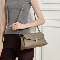 Sacs à bandoulière en cuir pleine fleur BURMINSA pour femmes 2026 – Sacs à rabat de luxe élégants pour le bureau et le travail 2