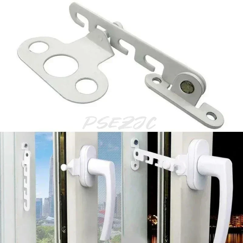 Household Window Support Adjustable Limiter Support Wind Hook Latch Windproof Bracket Hold Position Stop Flat Buckle Lock
