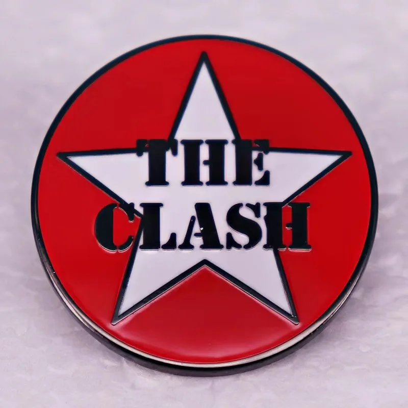 Pop Rock Band Enamel Pin: Music-Inspired Punk Brooch and Lapel Accessory Wholesale