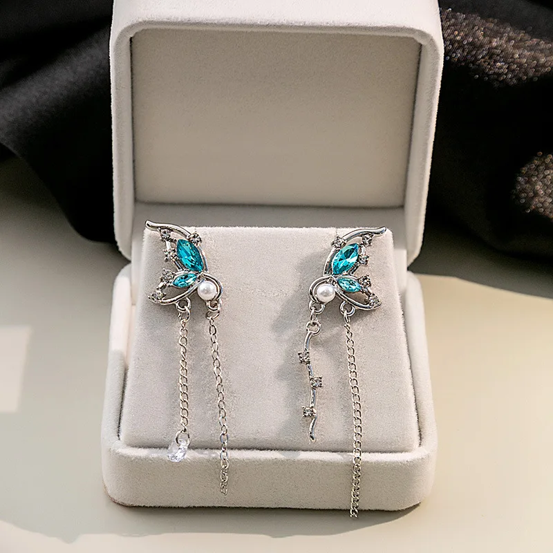 Boucles D'oreilles Papillon Pendantes - Boutique Papillon