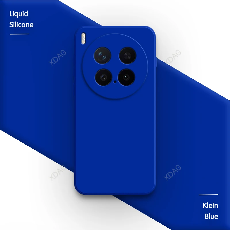 Luxury Liquid Silicone Soft Phone Case - High Quality Simple Design, Straight Edge Back Cover