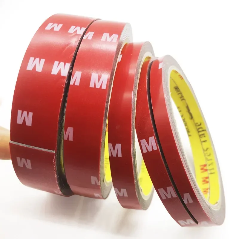 Double Sided Tape 2.3M Grey Acrylic Strong No Trace Reusable Adhesive Cleanable Home High Temperature