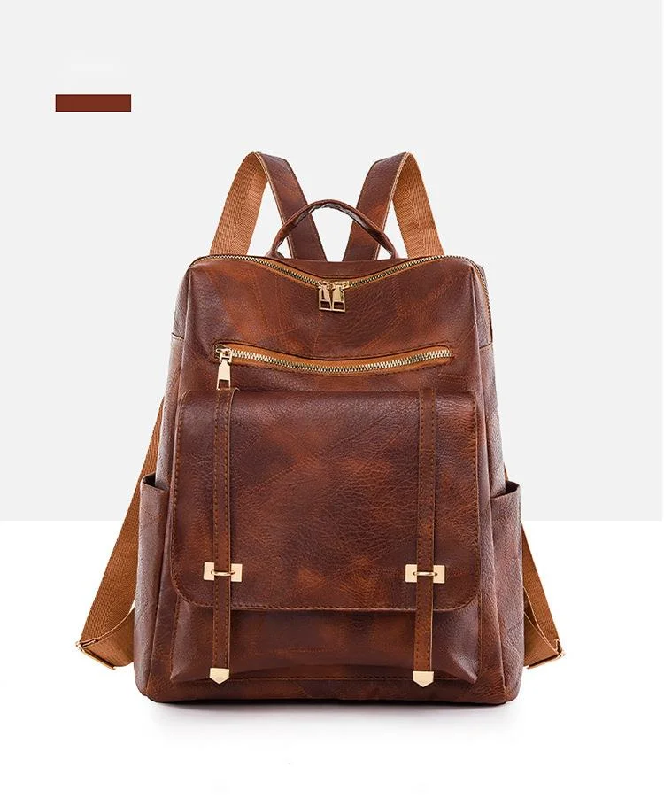 Zaino donna in pelle pu elegante borsa da viaggio moda zainetto_voghion.com