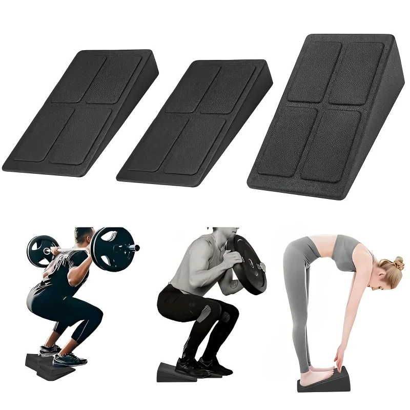 3 pièces/ensemble briques de Yoga Squat blocs de cale bloc rampe Deadlift planche inclinée réglable antidérapant mollet pied civière pour exercice salle de sport