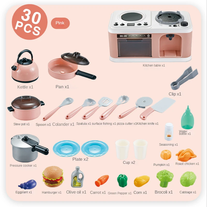 

Montessori Children's Play House Kitchen Toys Baby Early Simulation Food Boys And Girls Cooking Set Puzzle Early Education Toys