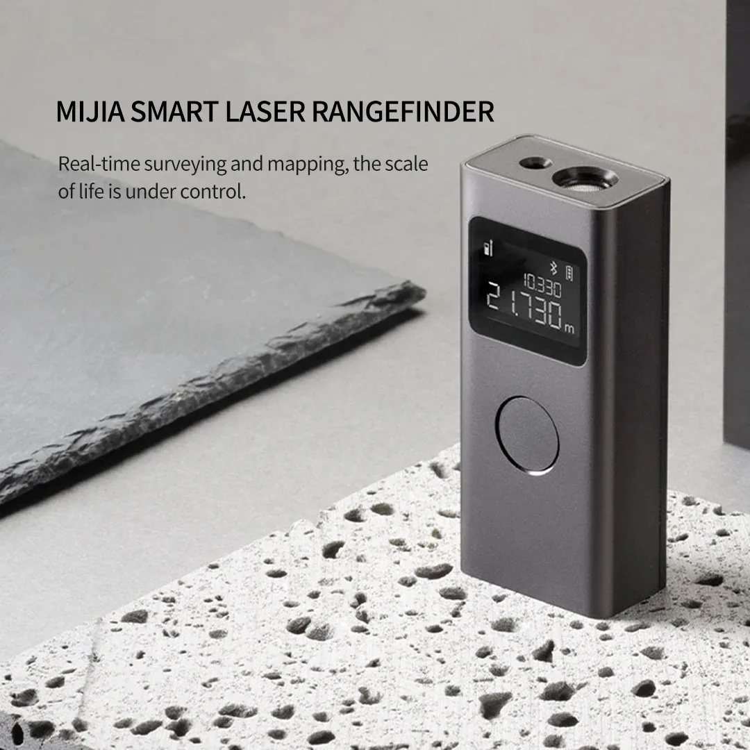 Tape Measure Laser Rangefinder Distance Meter Laser Tape Measure Digital Tape Measure Mijia Smart Laser Rangefinder 3mm High Precision 40m Laser Ranging Type-C Charging With Mijia APP Real Scene Measurement