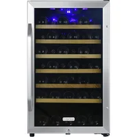 CWF440SZ 20 Inch Wide 44 Bottle Capacity Free Standing Wine Cooler with Reversible Door and LED Lighting 1