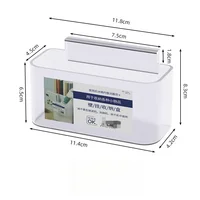 Conteneur de rangement pour réfrigérateur avec clip, organisateur de réfrigérateur en plastique transparent pour tranches de fromage, sachets de condiments, supports pour garde-manger 6