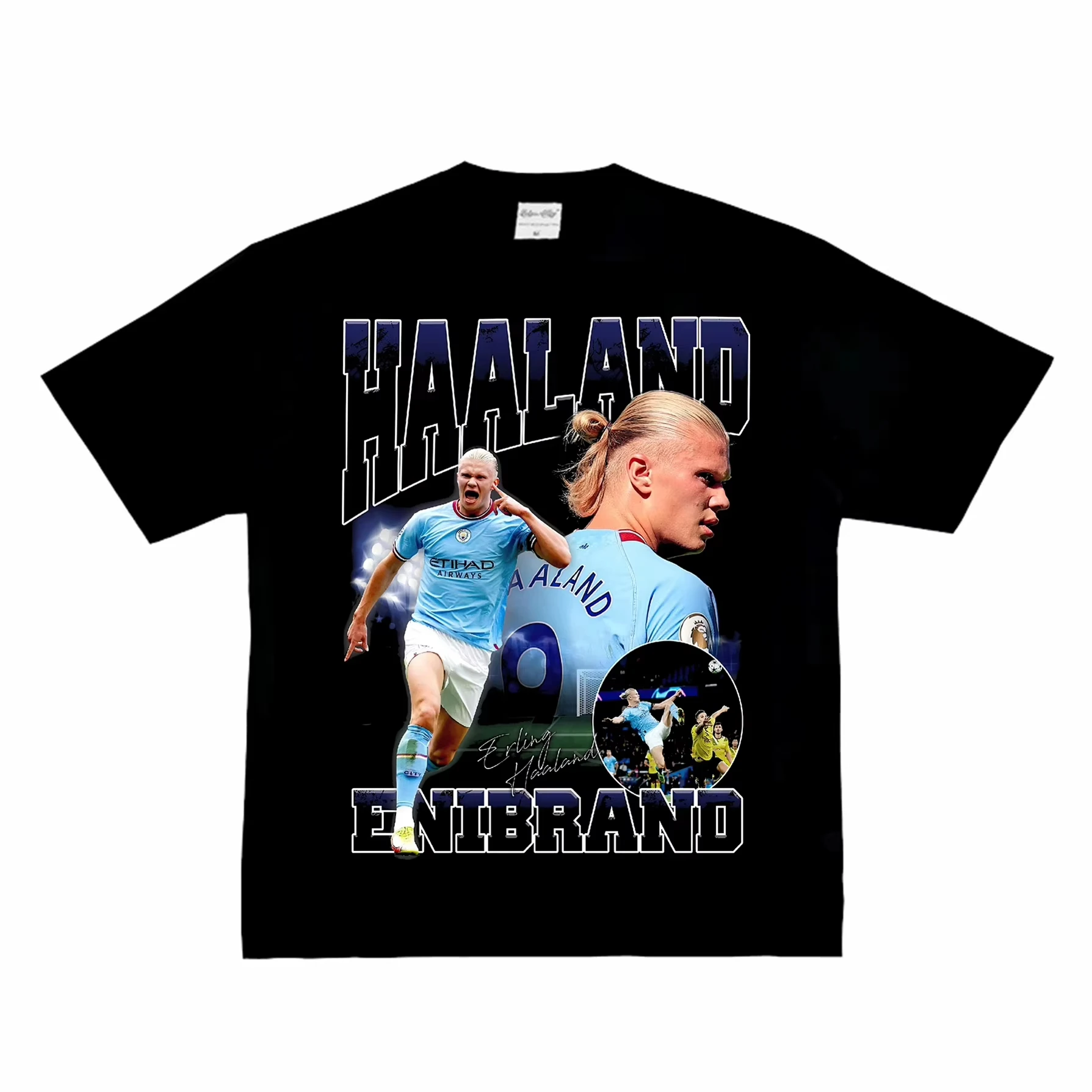 وصل جديد Haaland صورة الطباعة القطن قصير الأكمام خ...