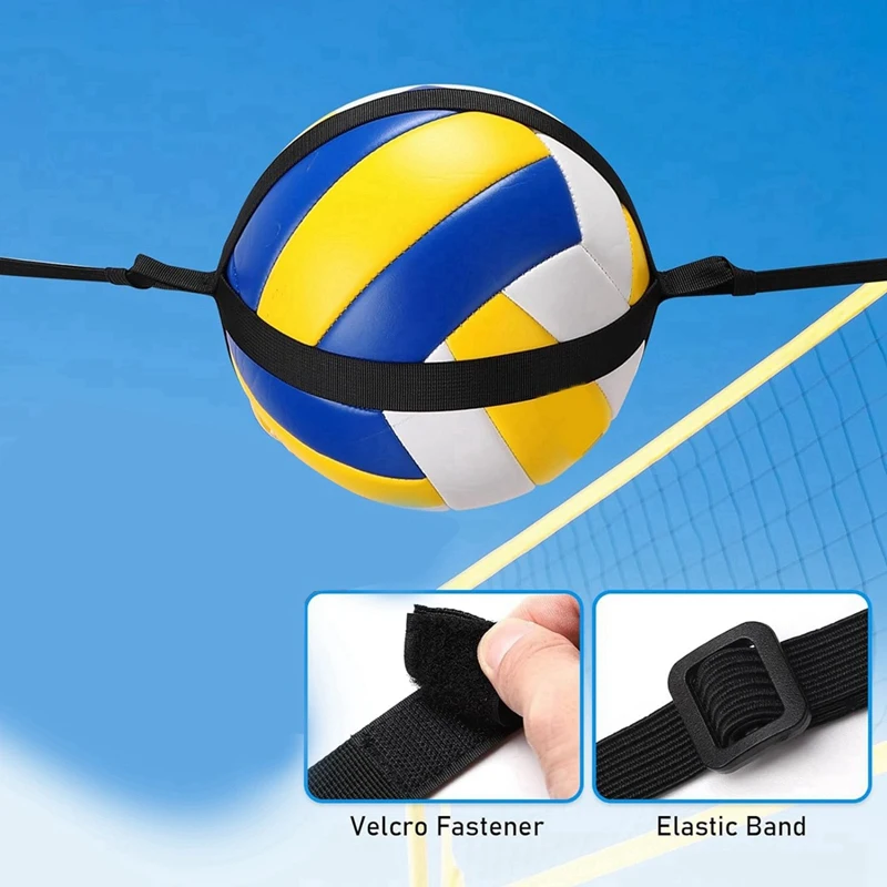 LALA Volleyball Training Aid, Volleyball Spike Hitting Serving Trainer, Adjustable Training Belt Bouncing Trainer