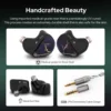 Xenns Mangird Tea Pro 2024 Updated 6BA + 2DD Hybrid Higher Performance IEM Hifi Headphones with Xenns Custom Cable 5
