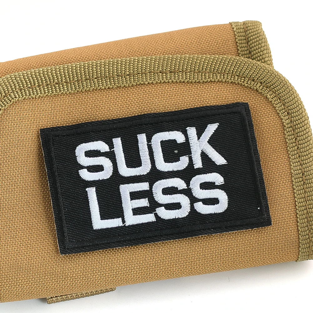 

2PCS Embroidery "SUCK LESS" Words Iron on Patch Stickers Transfert Autocollant Appliques for Clothing Craft Article De Couture