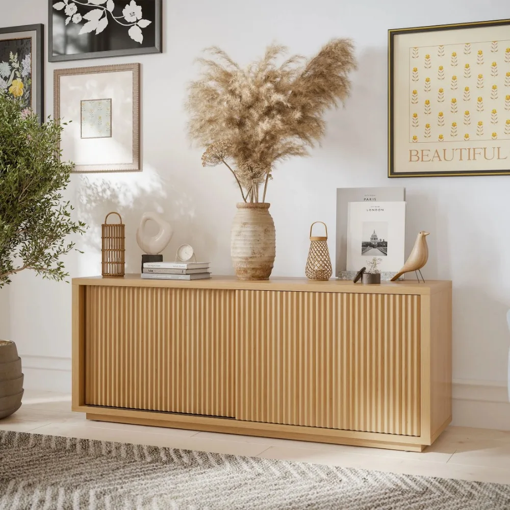 Fluted TV Stand for TV’s up to 70” by Drew Barrymore tv tables for living room 4