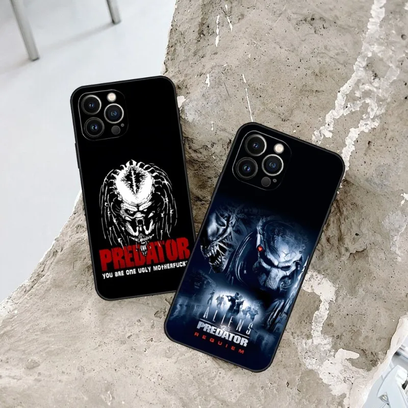 Custodia Per Telefono Dipinta Alien Vs Predator Per Iphone 15 13 Pro Max 14 Mini 12 11 Xr X Xs 6S 6 8 7 Plus Cover Posteriore In Silicone