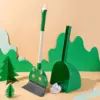 Household Mini Kids Broom and Dustpan Set Creative Pretend Play Toy Housekeeping Play Set Toddlers Cleaning Toys Set for Boys 4