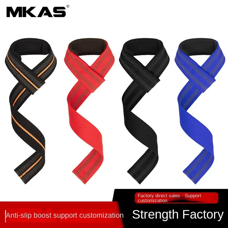 1Pairs Fitness Lifting Wrist Strap Brace for Weightlifting Crossfit Bodybuilding Support Dumbbell Weights Strength Workout 2