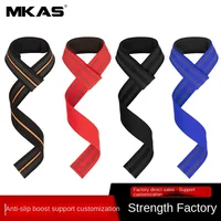 1Pairs Fitness Lifting Wrist Strap Brace for Weightlifting Crossfit Bodybuilding Support Dumbbell Weights Strength Workout 2