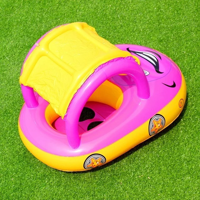 Shade Car Boat Baby Swimming Float Inflatable Infant Floating Kids Swim Pool Accessories  Bathing Summer Toys Toddler Rings 3
