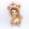 Ob11 Cute Animal Onesie Monster Doll Tiger, Panda, Wolf Clothes For Ob11,Obitsu 11,Molly, Gsc,1/12 Bjd Doll Accessories 3