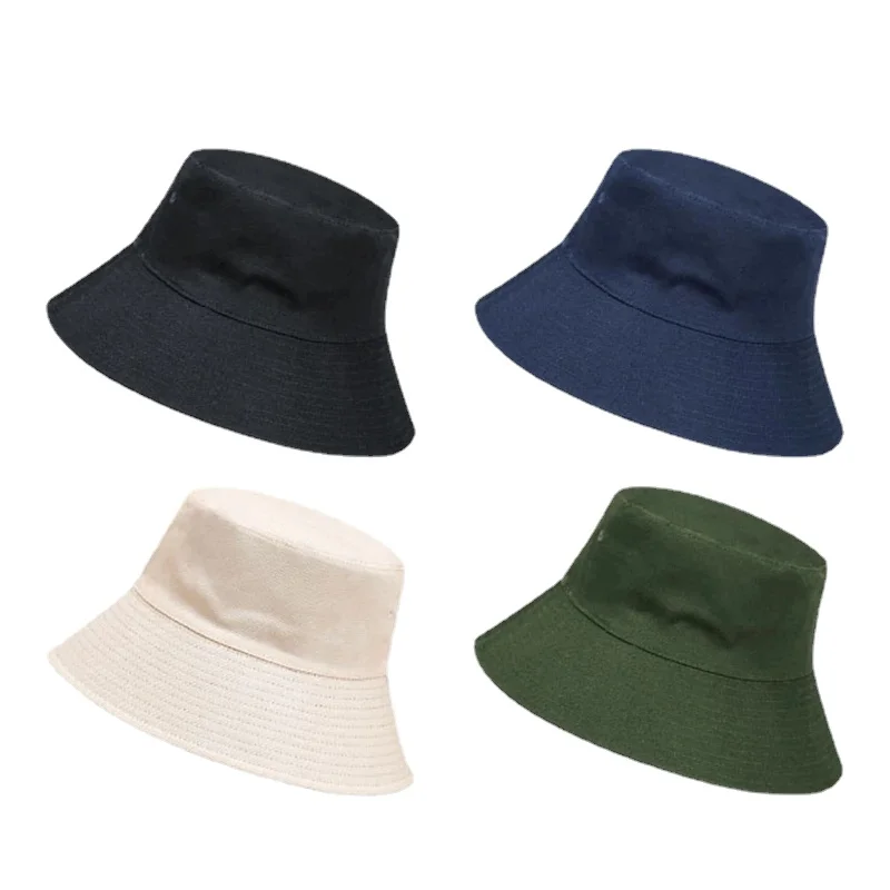 

60-63cm Large Size Bucket Hat Solid Color for Big Head Men Women Sun Protection Panama Cap for Outdoor Shopping Travel Sports