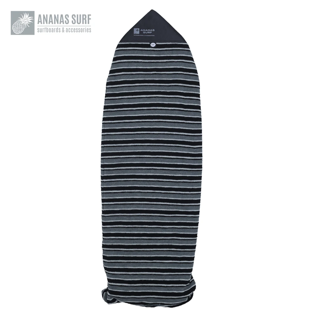 Ananas Surf 56in 143cm Short Surfboard Sock Soft Cover Skimboard Foil Board Wakesurf Protective Stretch Terry Fabrick