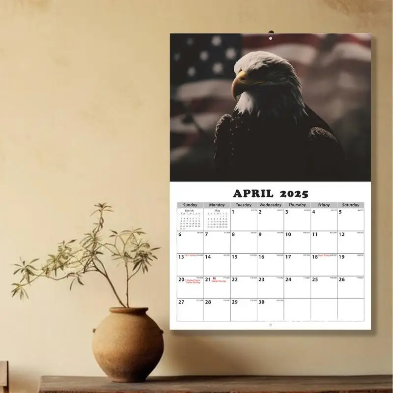 Wall Calendar Planner 2025 Monthly Calendar Decor Clear Printing Vertical Wall Calendar For Living Room Bedroom Apartment Work