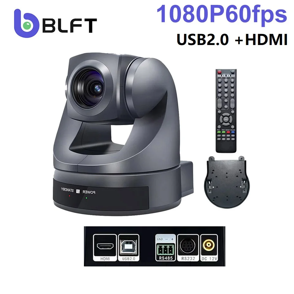 Full HD1080P/60FPS 3X 10X 20X Optical Zoom HDMI USB2.0 PTZ Video Conference Camera Live Streaming Broadcast Confer System