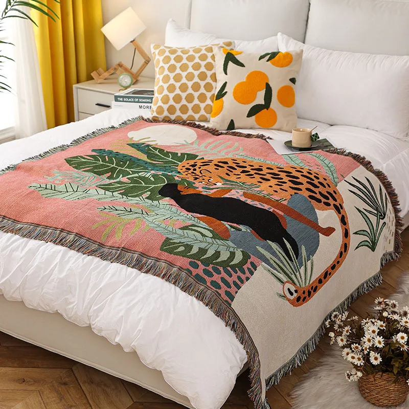 Women Leopard Throw Blanket Image 3