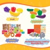 WizKidz Kids Shopping Cart Toy Grocery Trolley With Pretend Play Food Set Supermarket Playset Accessories For Toddlers Aged 3+ 6