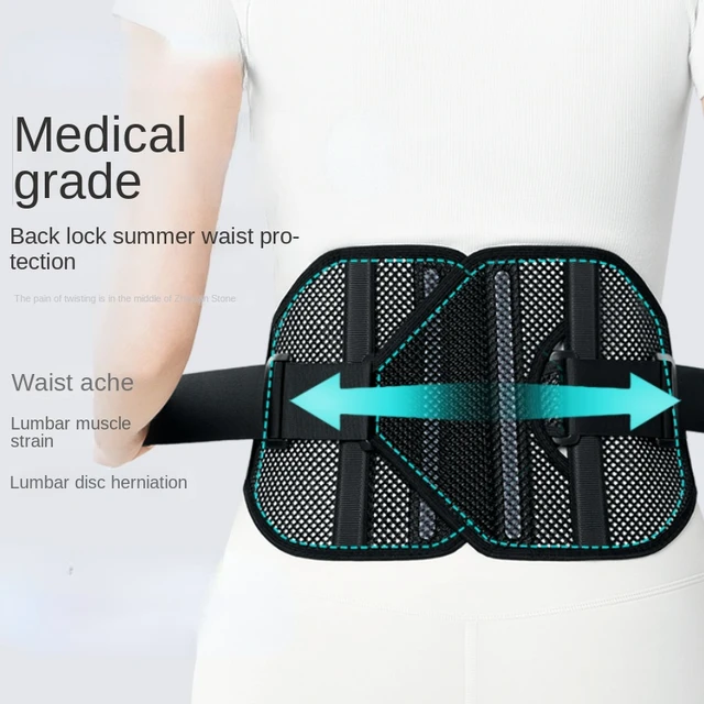 Medical Thin Breathable Waist Belt Lumbar Disc Support Protruding
