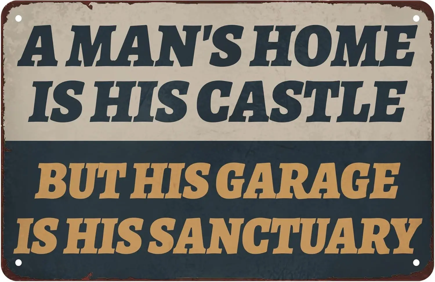 

Мужской дом «A Man's Home Is His Castle», Забавные знаки для спальни, металлические жестяные знаки, ретро винтажное настенное искусство для мужчин, пещера, бар, домашняя Стена D