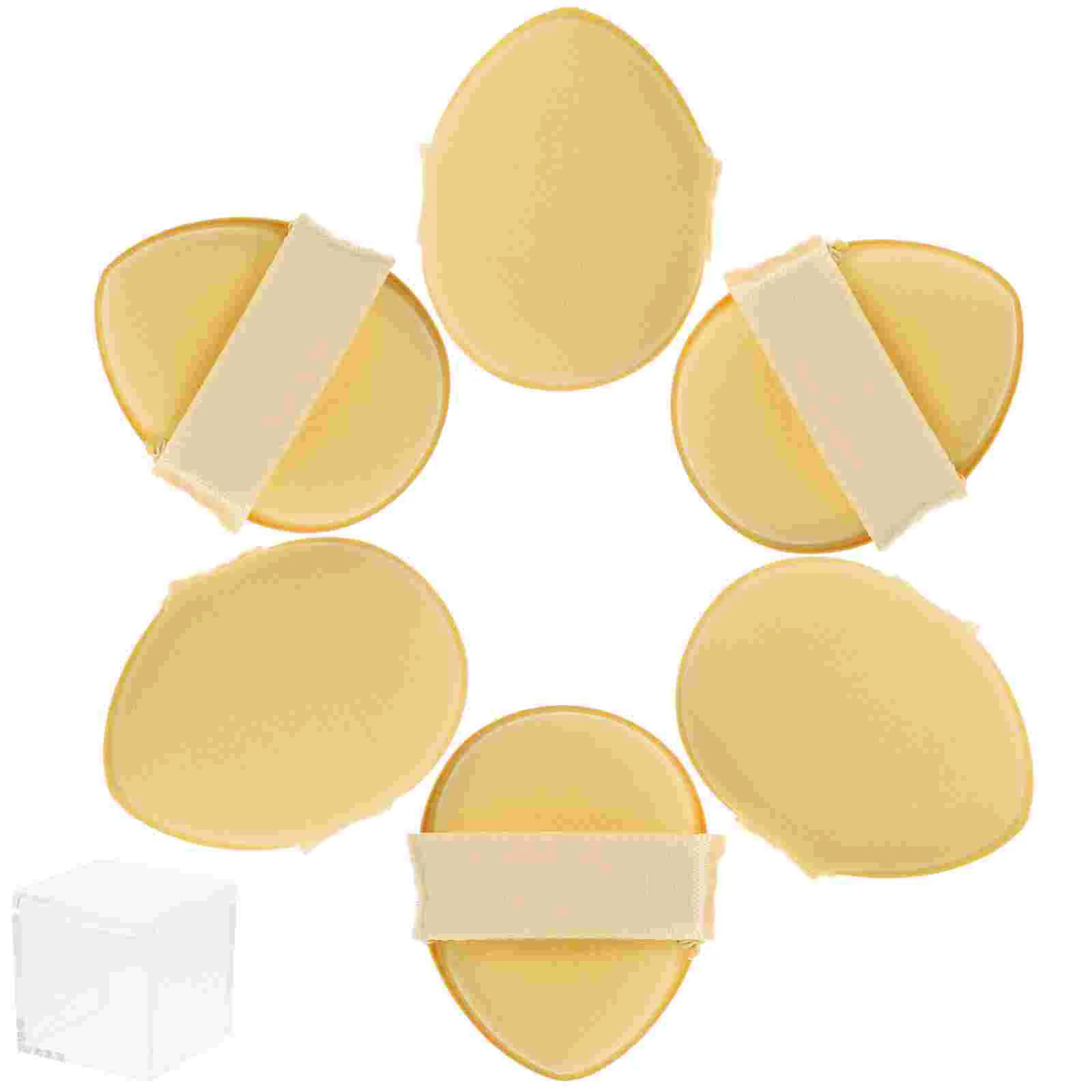 

6 Pcs Wet and Dry Mini Finger Puff Make up Sponge Cosmetics Sponges Beauty Puffs