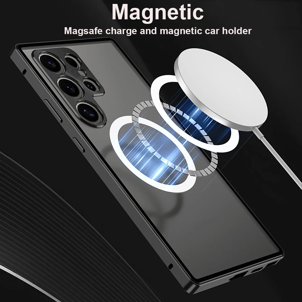 Luxury Aluminum Alloy Magnetic Frame Bumper with Acrylic Back Cover