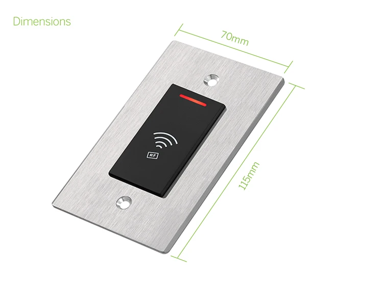 Embedded Metal IP68 Waterproof RFID Access Control