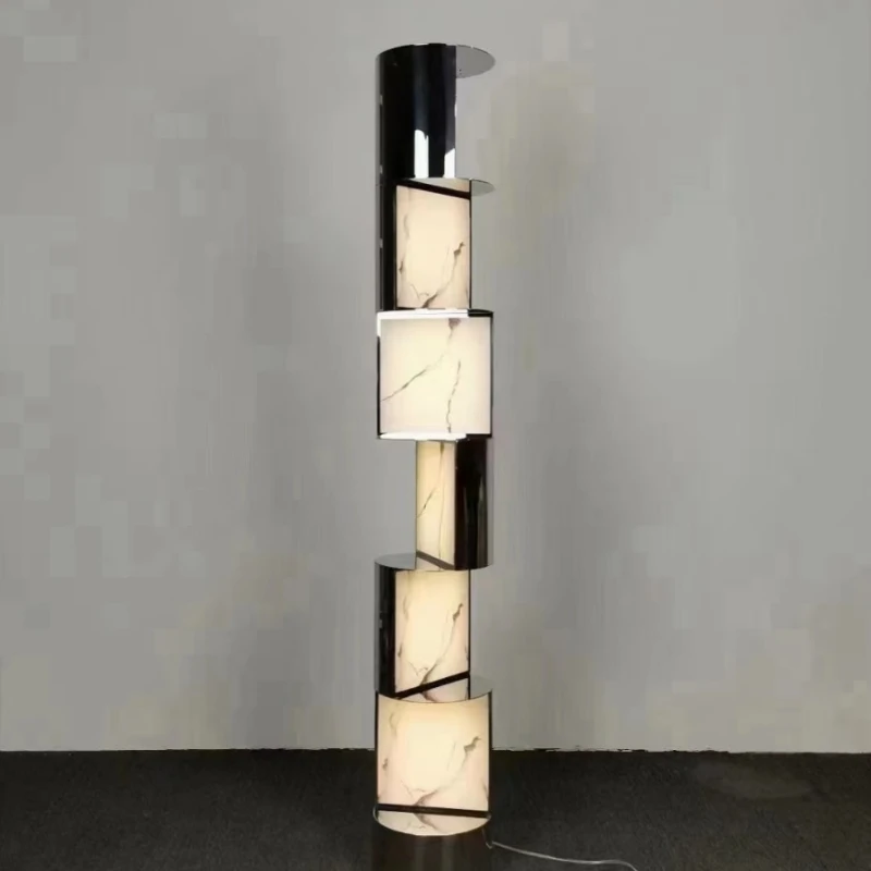 

Напольная Лампа из нержавеющей стали, Современная креативная офисная модель для продажи, вертикальная декоративная лампа для гостиной